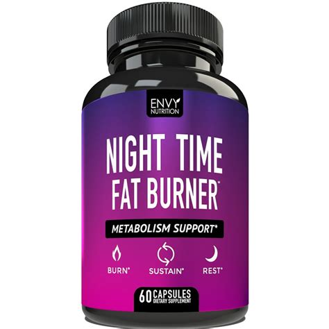 Night Time Fat Burner - Metabolism Support, Appetite Suppressant and ...