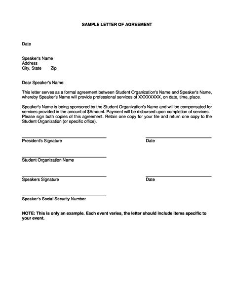 Business Agreement Letter - 9+ Examples, Format, Pdf