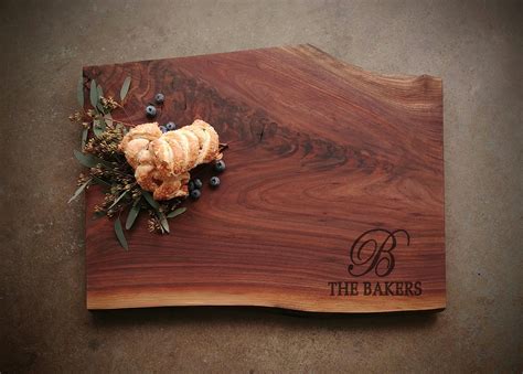 Personalized Thick Walnut Cutting Board