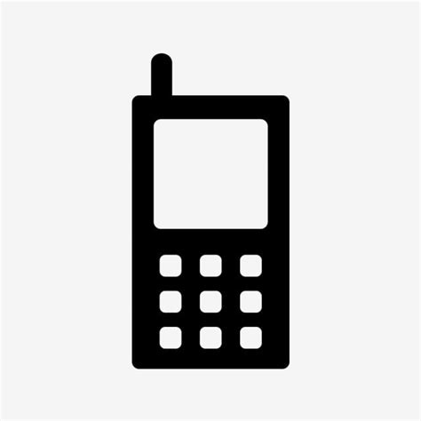 Cell Phone Tower Silhouette PNG Transparent, Vector Cell Phone Icon, Phone Icons, Cell Icons ...