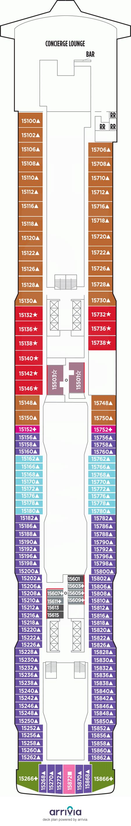 Norwegian Joy Deck Plans | Deck 15 | What's on Deck 15 on Norwegian Joy | iCruise.com