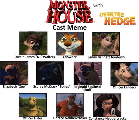 Over The Hedge/Monster House Cast Meme by JonahCampbellRocks04 on ...