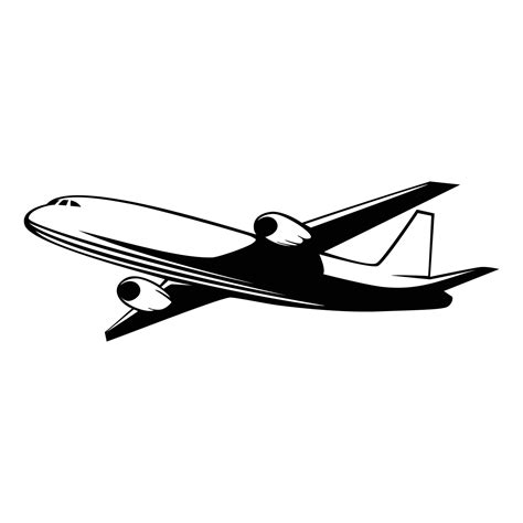 plane silhouette design. airplane icon, sign and symbol. air transportation vector illustration ...