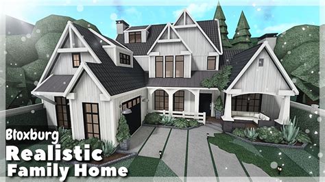 BLOXBURG: Realistic 2-Story Family Home Speedbuild | Roblox House Build - YouTube