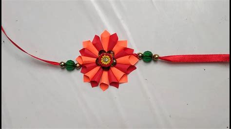 Diy How to make Easy Paper Rakhi | Rakhi design, Handmade rakhi designs, Handmade rakhi