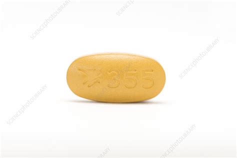 Mirabegron tablet - Stock Image - C022/5689 - Science Photo Library