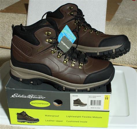 EDDIE BAUER MEN'S HIKING BOOT STYLE BRAD COLOR BROWN SIZE 9,10,101/2,11,12 #EDDIEBAUER # ...