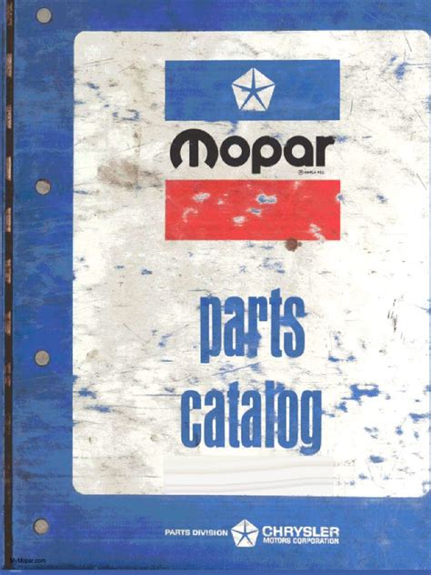 1974 Mopar Parts Catalog | PDF | Transport | Mechanical Engineering