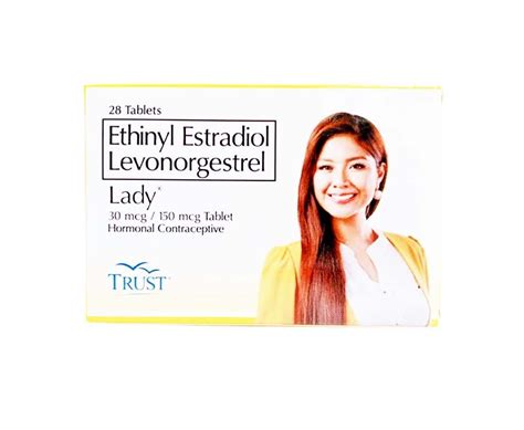 Ethinyl Estradiol Levonorgestrel Lady 30mcg/ 150mcg 28 Tablets