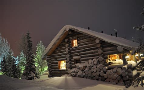 Winter Cabin Wallpapers - Wallpaper Cave