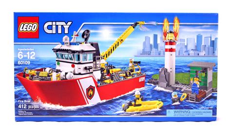 Fire Boat - LEGO set #60109-1 (NISB) (Building Sets > City > Fire)