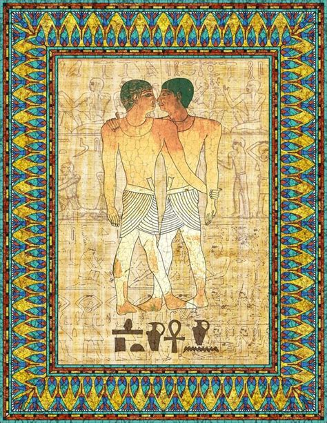 The Kiss, Niankhkhnum and Khnumhotep | Book of shadows, Vintage painting, Gay art