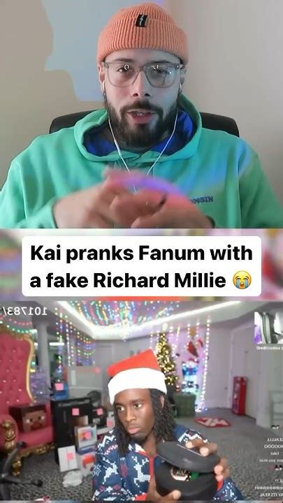 Kai Cenat pranks Fanum with a fake Richard Millie 😂 #kaicenat #fanum #amp - YouTube