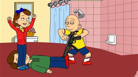 Caillou shoots Boris and gets ungrounded - YouTube