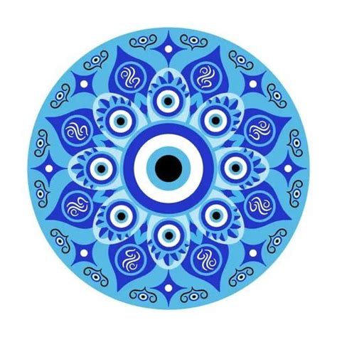 Evil eye mandala painting in 2023 | Evil eye art, Evil eye design, Mandala vector