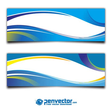 Set banner abstract background free vector