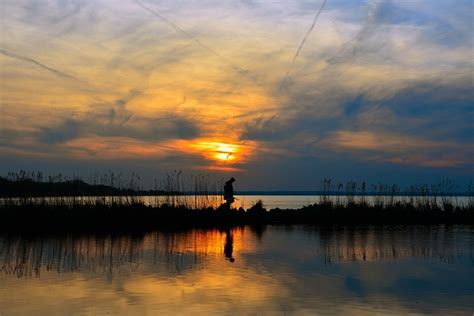 Lake Balaton In The Evening Dusk - Free photo on Pixabay