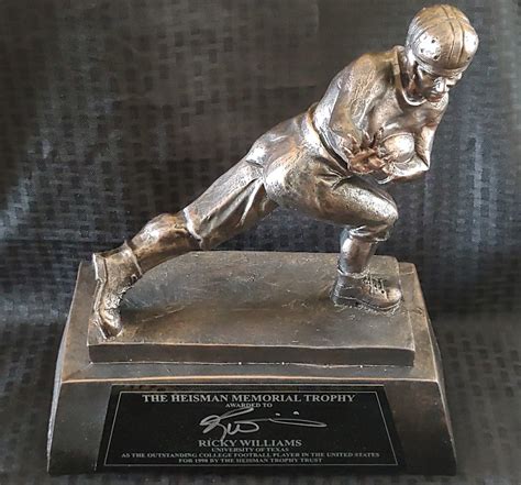 Ricky Williams Signed Heisman Trophy Statue