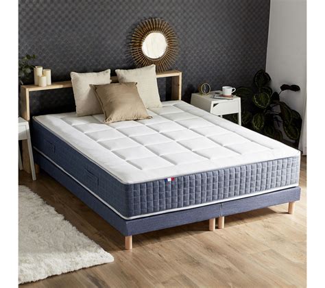 Ensemble Matelas Ressort 7 Zones + Mémoire De Forme 160x200 H.30 cm + 2 Sommiers 80x200 King ...