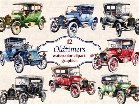 Oldtimer 1 Vintage Cars Victorian Cars Old Cars Clipart - Etsy