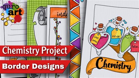 Chemistry Project Design | Border designs on paper | Design for School ...