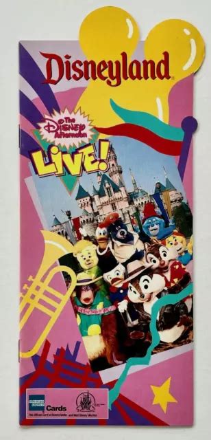 1990S DISNEYLAND CALIFORNIA Vintage Travel Brochure Disney Live Amusement Park $13.99 - PicClick
