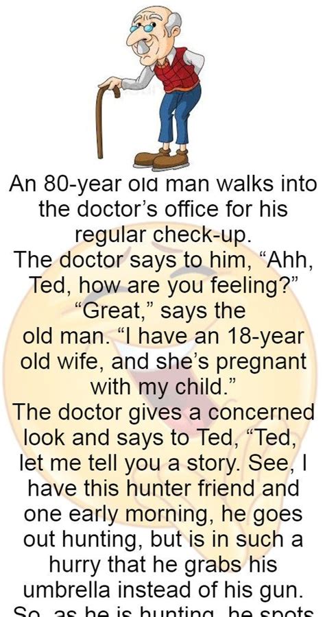 An 80-year old man walks into the doctor’s - Funny Story - FADOTA ...