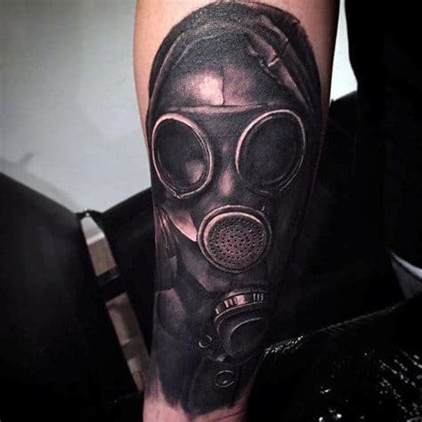 100 Gas Mask Tattoo Designs for Men [2023 Inspiration Guide]