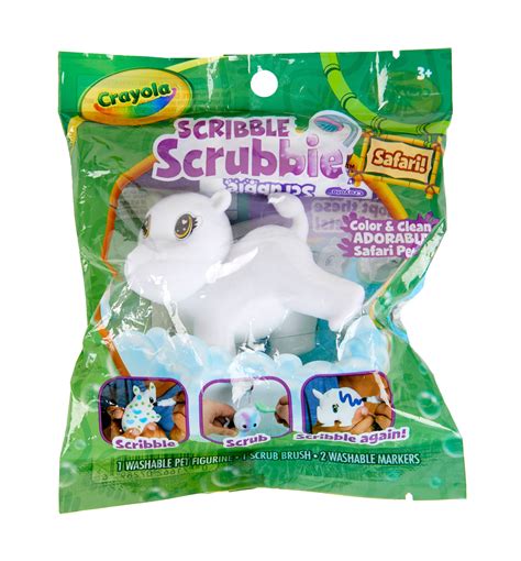 Crayola Scribble Scrubbie Safari Animals, Color & Wash 1ct, Gifts for ...