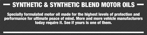 Synthetic Oil - Jiffy Lube Knoxville