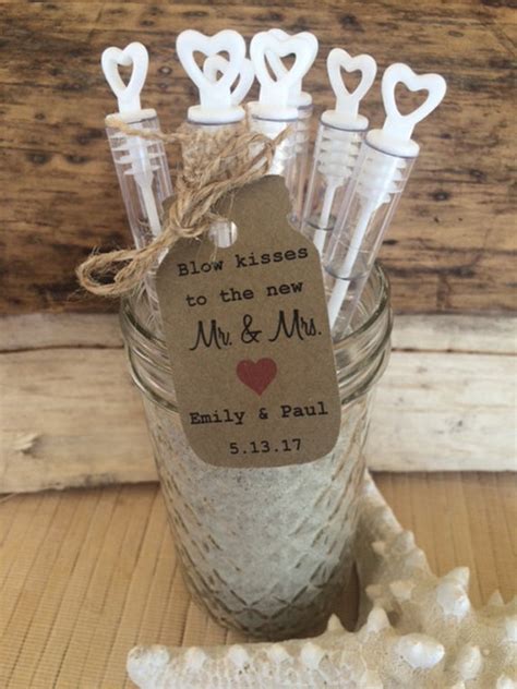 24 Personalized wedding favor tags bubble favor tags