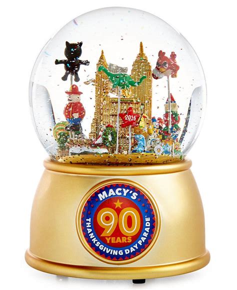 New Macy's 2016 Thanksgiving Day Parade Snow Globe 90th Year!!! | #1840838593