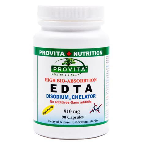 EDTA DISODIUM CHELATOR - 900 mg - Naturaheal.ca