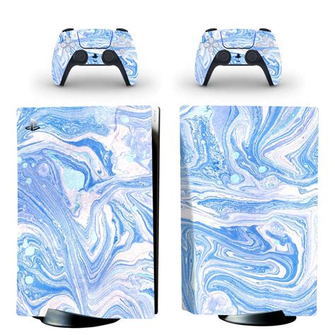 Blue Abstrsction PS5 Skin Sticker Decal - ConsoleSkins.co