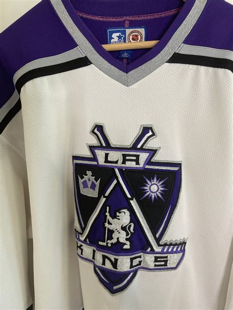 Vintage la kings jersey starter purple nhl hockey Los Angeles | Etsy