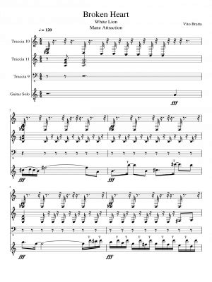 Free sheet music: Broken Heart- by White Lion, Play and Download any time