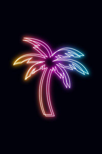 A palm tree outline with a vaporwave vibe! Neon Light Wallpaper, Wallpaper Iphone Neon, Neon ...