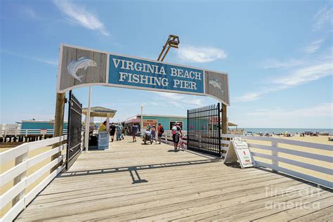 Entrance to the Virginia Beach Fishing Pier Photograph by Felix Mizioznikov | Fine Art America