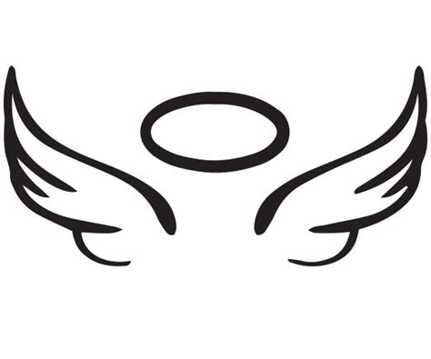 Angel Wing Silhouette at GetDrawings | Free download