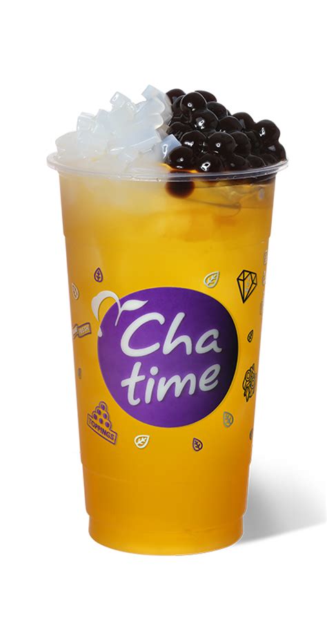 Mango Boba Bubble Tea Drinks