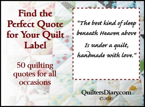 60+ Quilt Label Quotes & Sayings for All Occasions | New Quilters