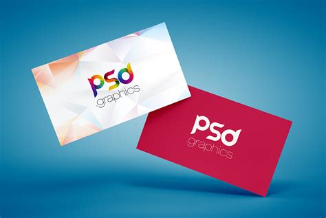 Floating Business Card Mockup Free PSD – Download PSD