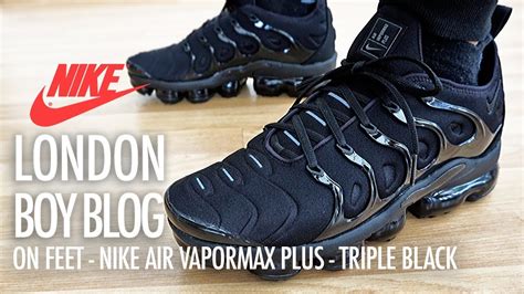 On Feet - Nike Air Vapormax Plus Triple Black - YouTube