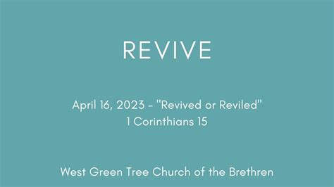 Revived or Reviled? - April 16, 2023 - YouTube