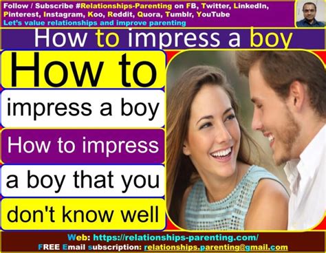 How to impress a boy | How to impress a boy that you don't know well ...