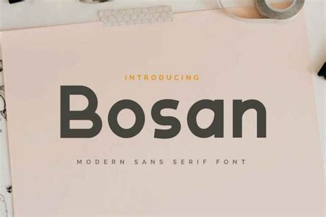 Bosan Font - Dfonts