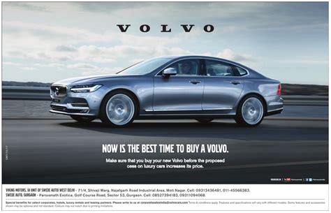 Volvo Car Now Is The Best Time To Buy A Volvo Ad - Advert Gallery