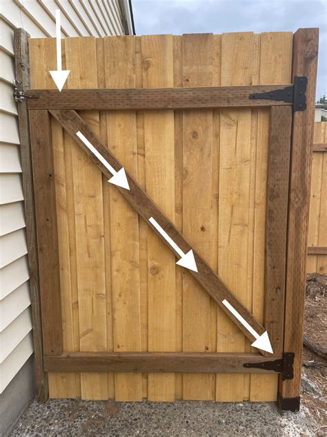 How to Properly Position a Fence Gate Brace ~ Prevent Gate Sagging - Miter Angle