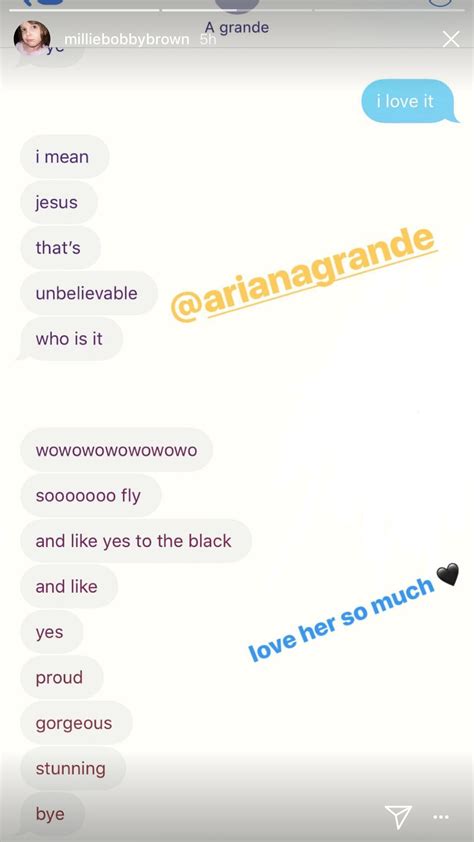 Millie Bobby Brown Reveals Texts From Ariana Grande About Her Golden Globes 2018 Dress | Teen Vogue