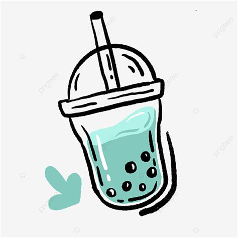 Clipart Milk Tea Pearl Png - pic-cafe